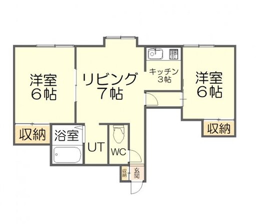 セラディール新発寒Aの物件間取画像